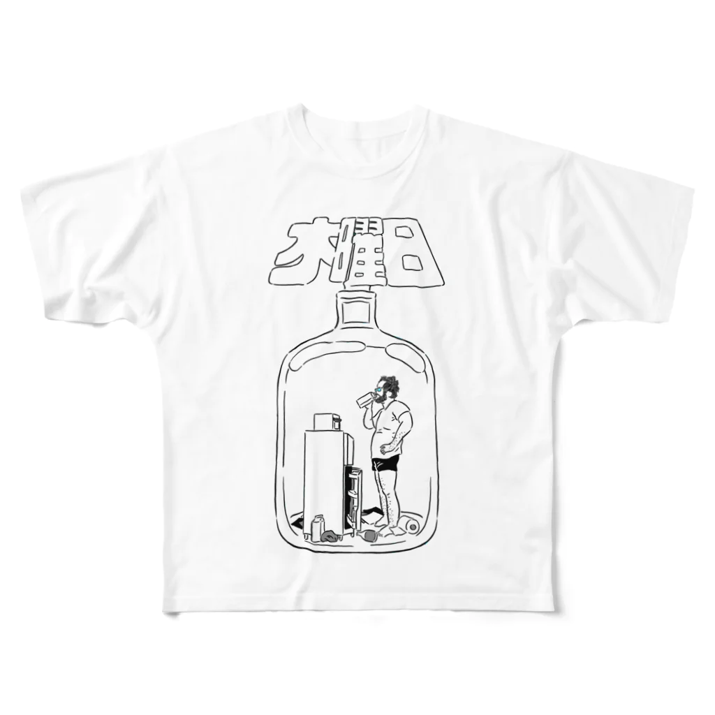 テンパーセントの木曜日のＴシャツ（白黒バージョン）） All-Over Print T-Shirt