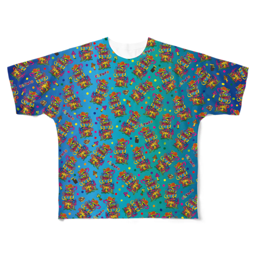 chantoのキノコいっぱい All-Over Print T-Shirt