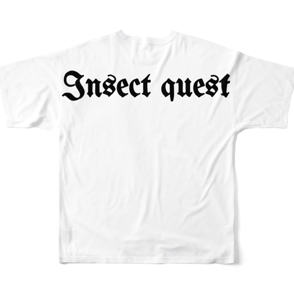insect questのInsect quest　Tシャツ フルグラフィックTシャツの背面