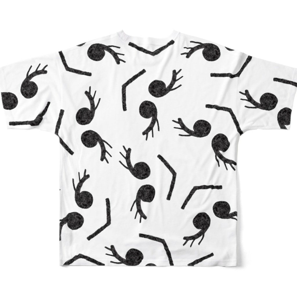 由々式会社らふらいんのフォックスちゃん【1期生：yuyushiki_origin】 All-Over Print T-Shirt :back