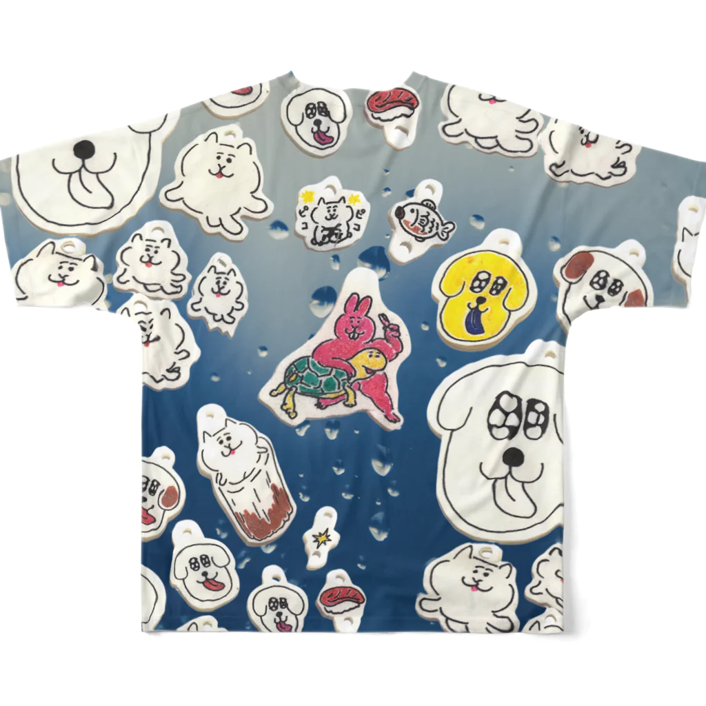 けちゃっぷごはんのお店のけちゃっぷごはんのプラバン① フルグラフィックTシャツの背面