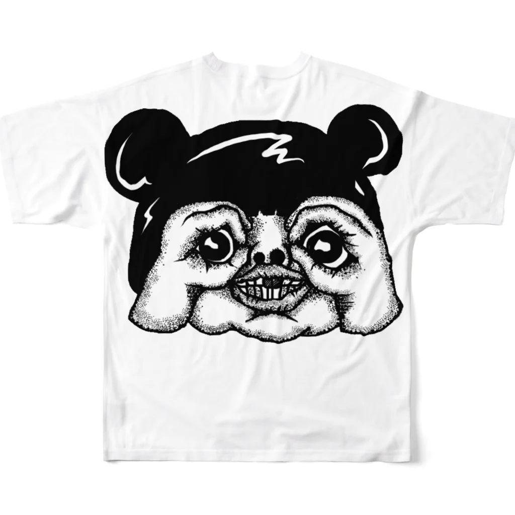 福ハナ夫（フクハナ商店）公式の" Blindfolded girls " All-Over Print T-Shirt :back