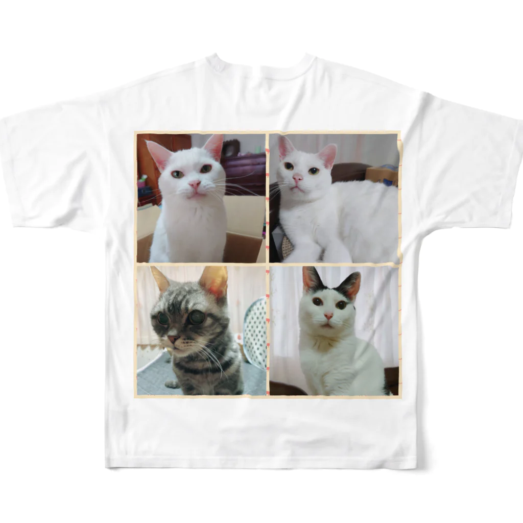 9catsのTeam 寝室♡ All-Over Print T-Shirt :back