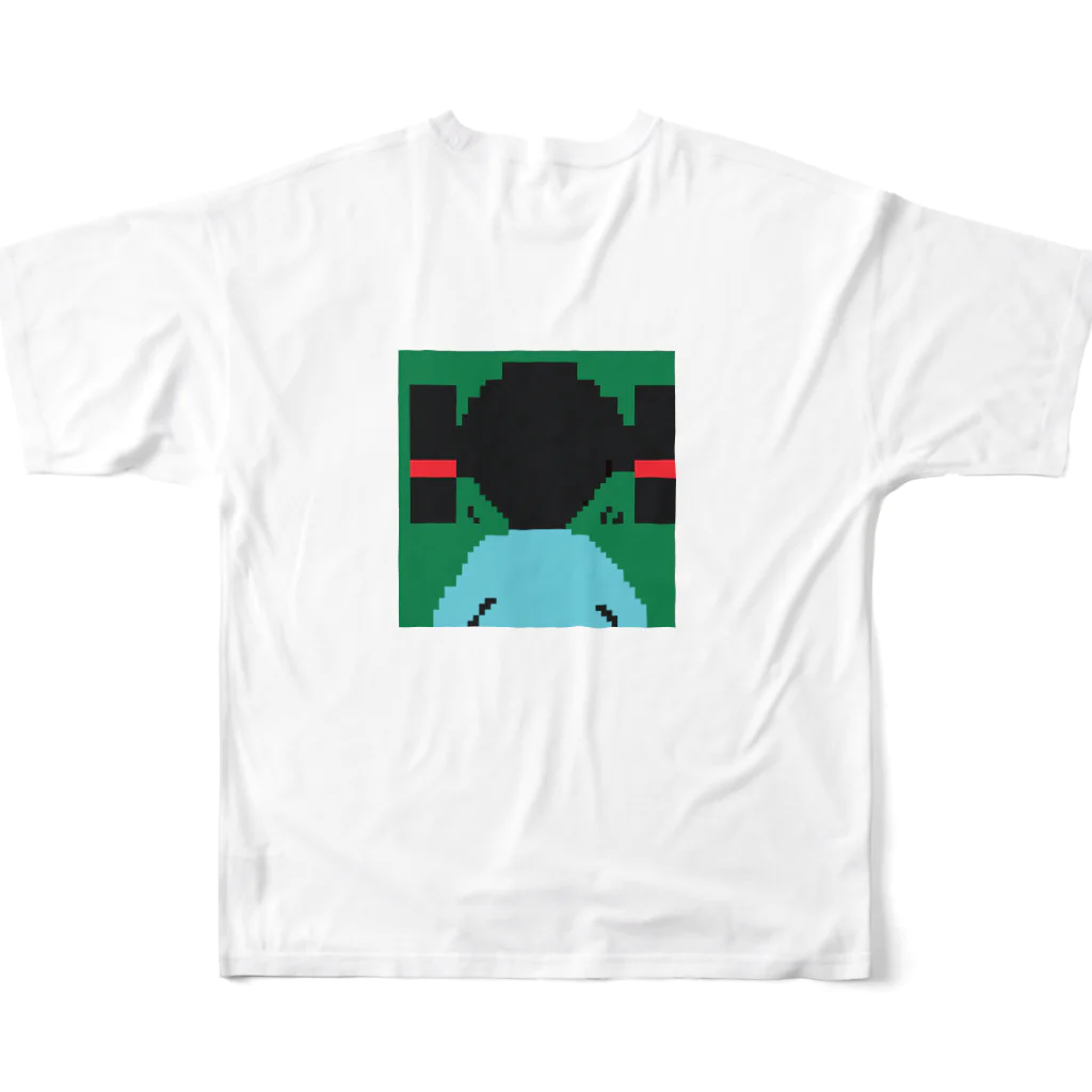 yayoiboy 弥生ボーイくんの弥生ボーイくん10歳 渋谷センター街Tシャツを着て渋谷センター街に参上の巻  フルグラフィックTシャツの背面