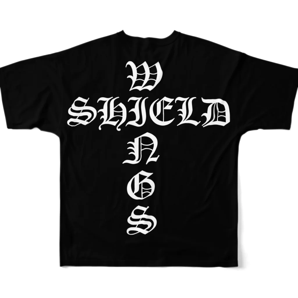 SHIELD WINGSのShield Wings All-Over Print T-Shirt :back