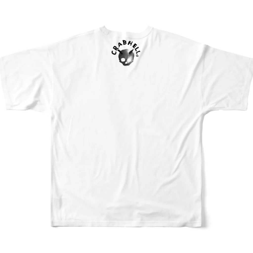 SHOP#696の蟹狩りTシャツ.2Tone フルグラフィックTシャツの背面