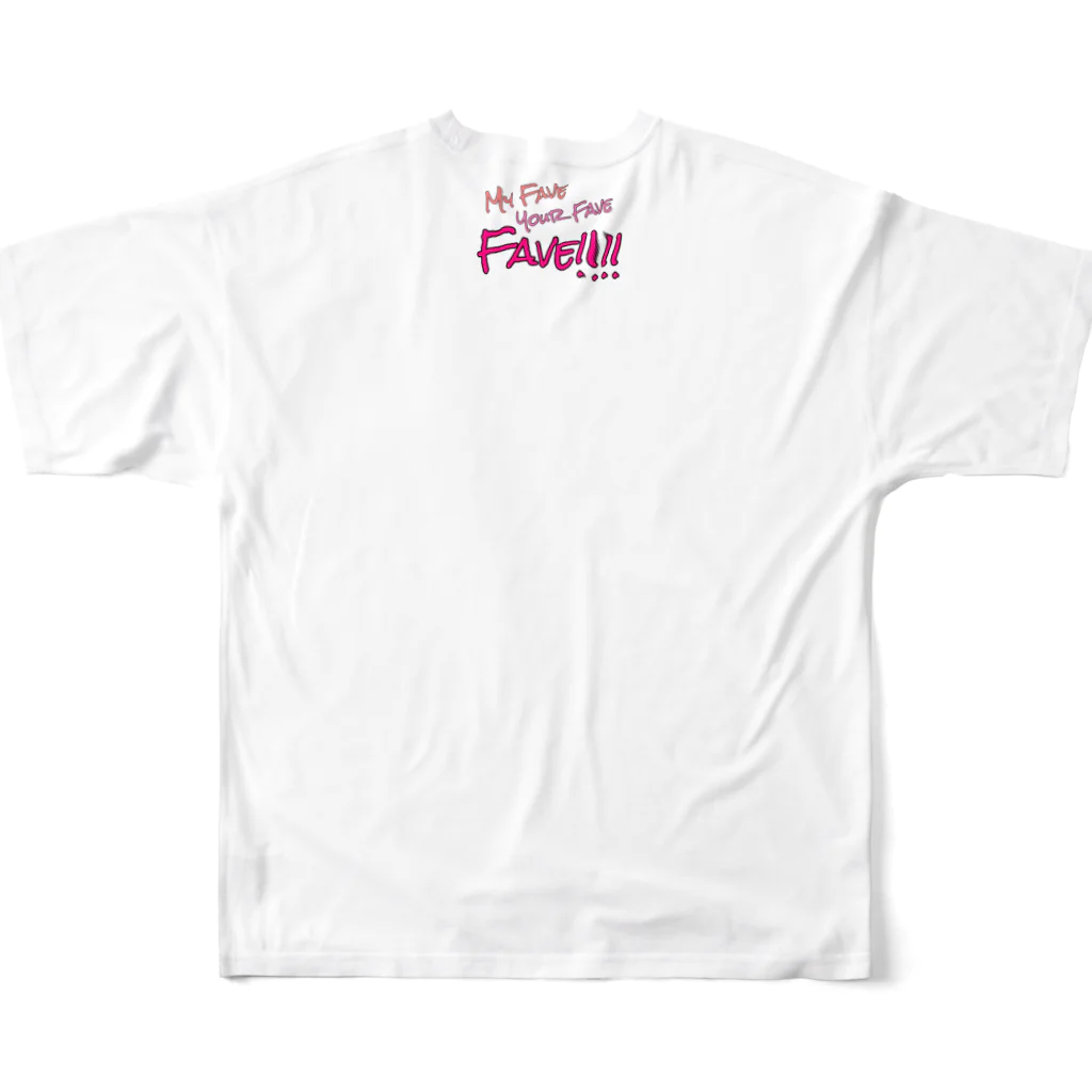 Warm upのFave T Type C フルグラフィックTシャツの背面