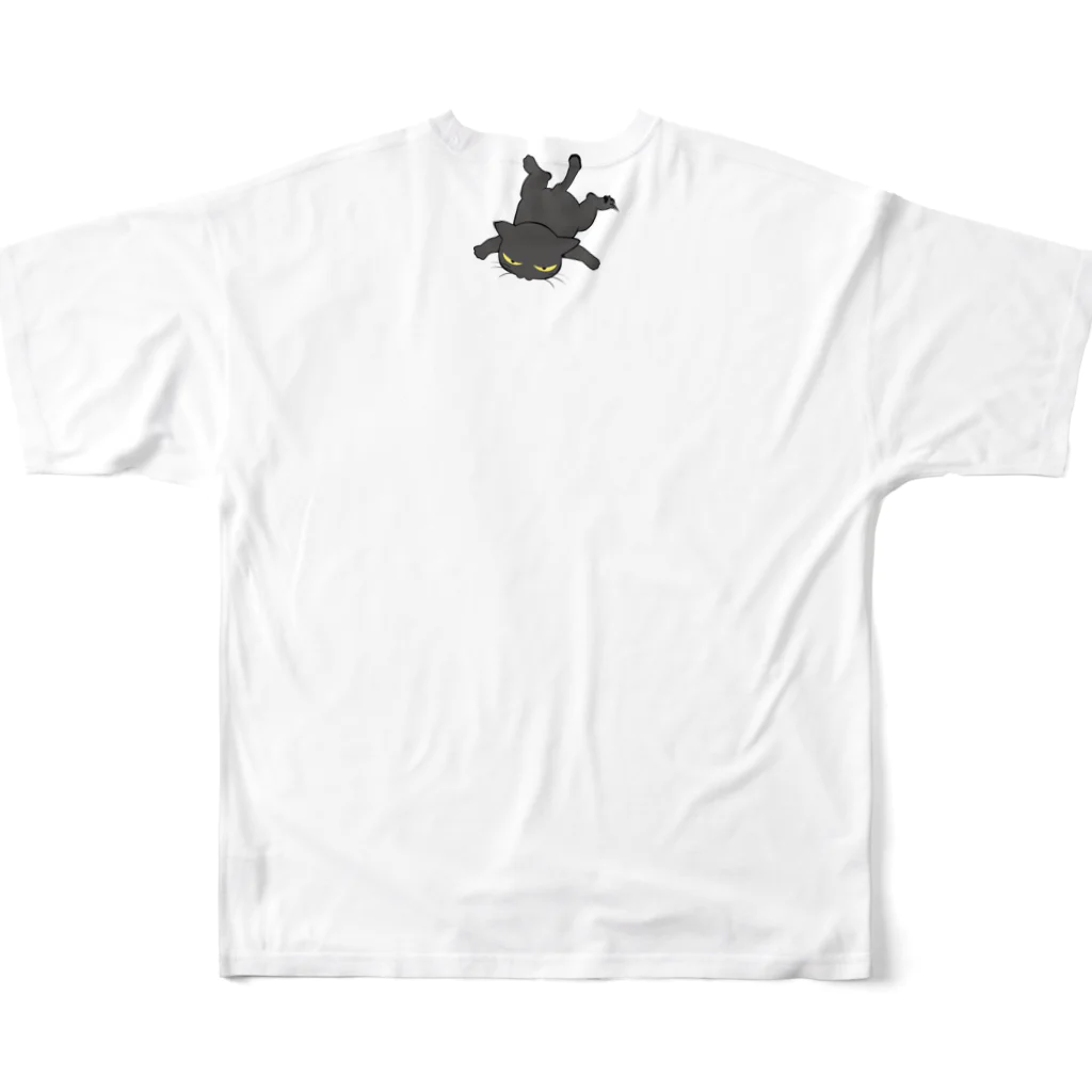 猫とやっし～ぃのアレコレの暑い！！！ All-Over Print T-Shirt :back