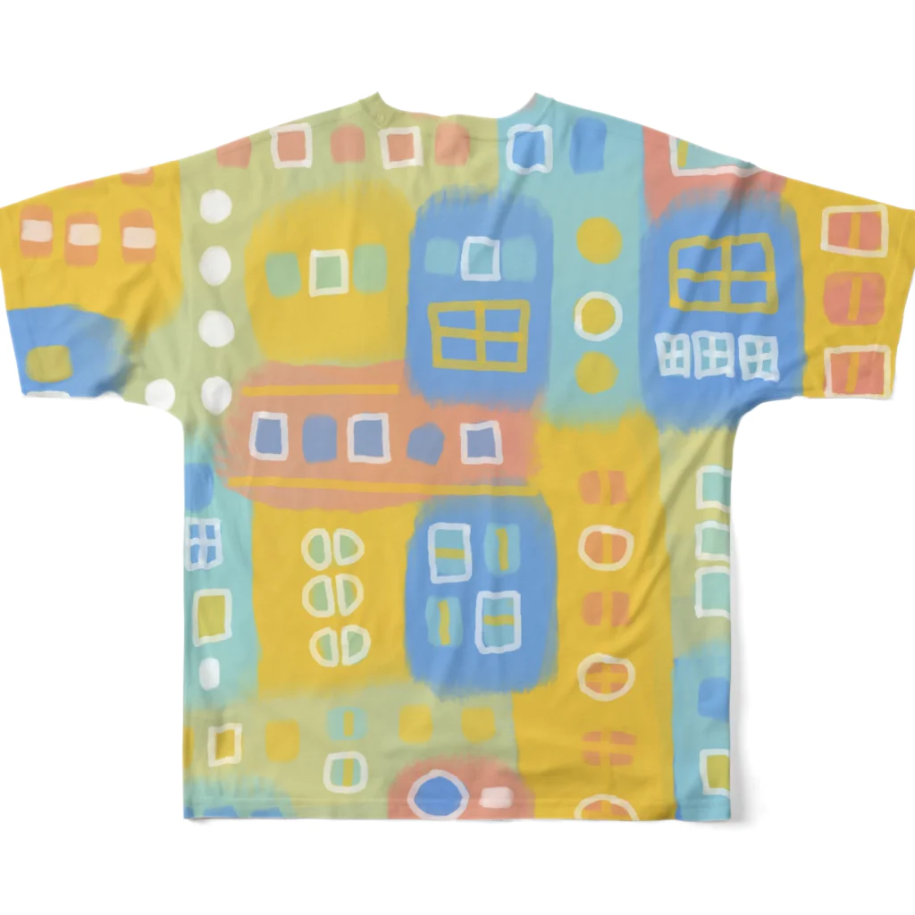 心癒される抽象画家/abaterNFTの★NEW!【心癒される抽象画オリジナルTシャツ#06】 フルグラフィックTシャツの背面