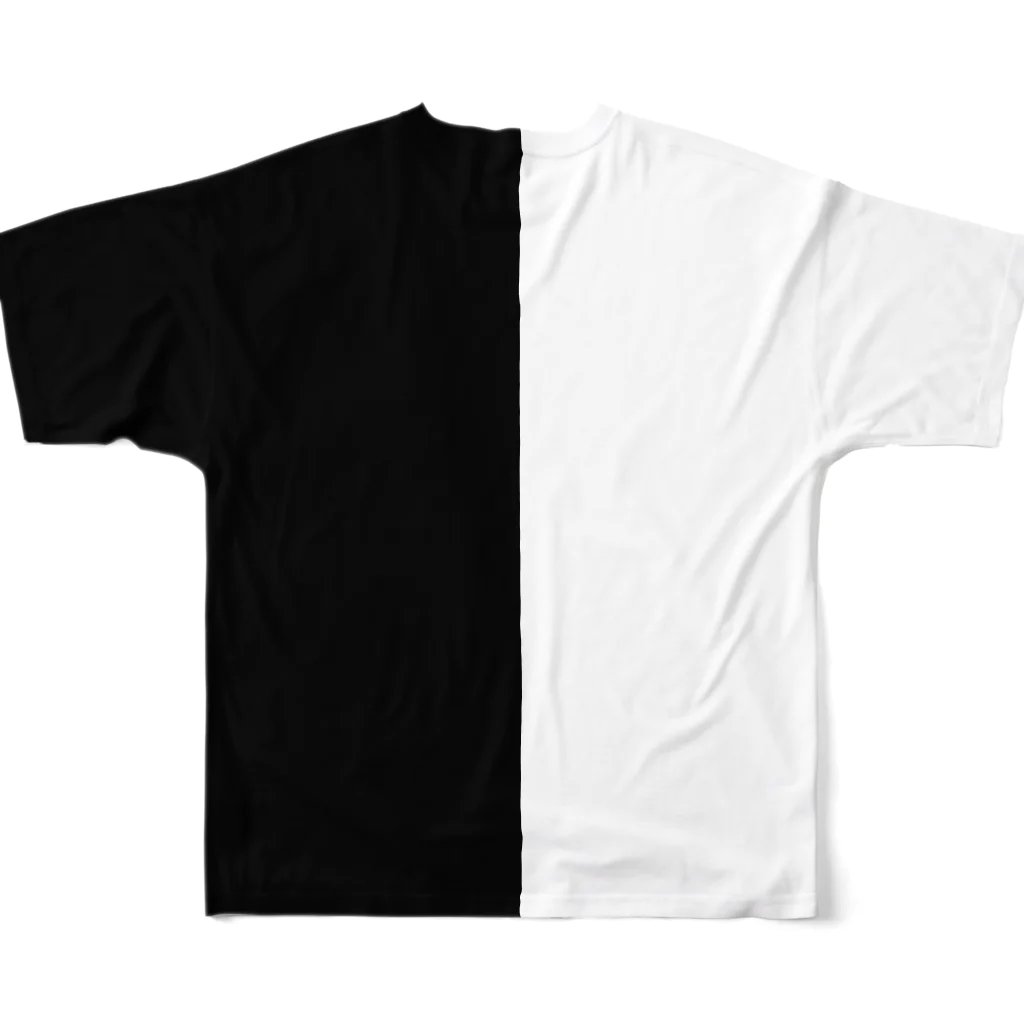 (天然水)の裏表 All-Over Print T-Shirt :back