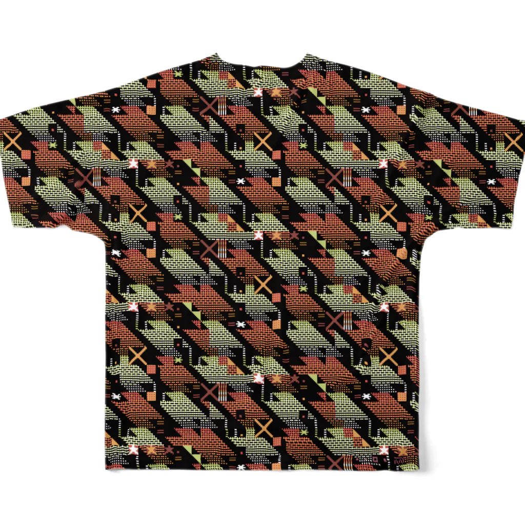 m7kenjiのpixelTextilePattern_02 All-Over Print T-Shirt :back