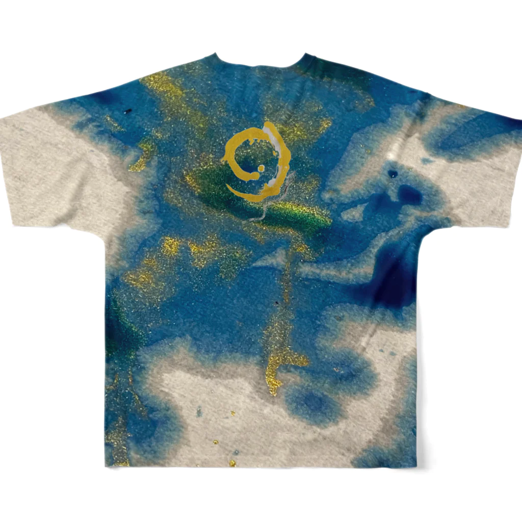 瞑書家　好朶かおりのŚiva All-Over Print T-Shirt :back