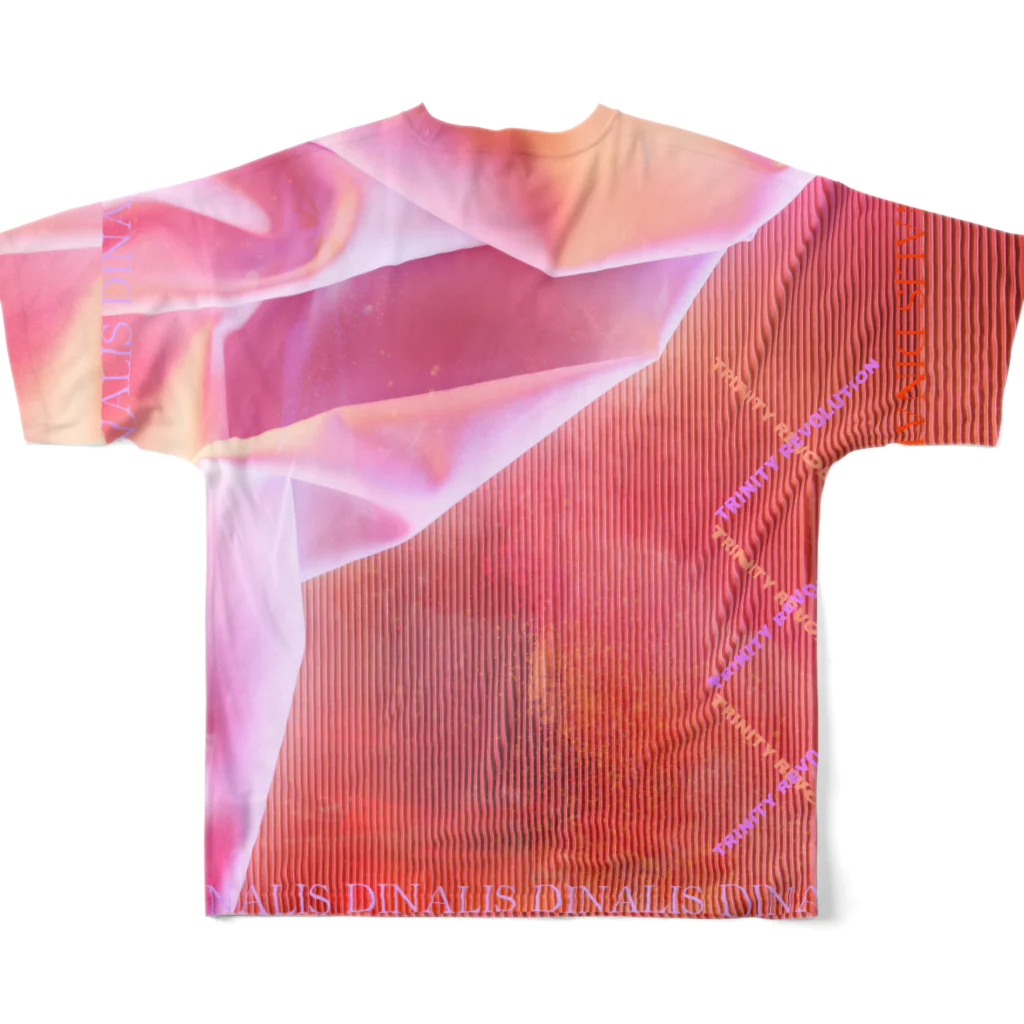 Aimurist の✖️✖️✖️レッド フルグラフィックTシャツの背面