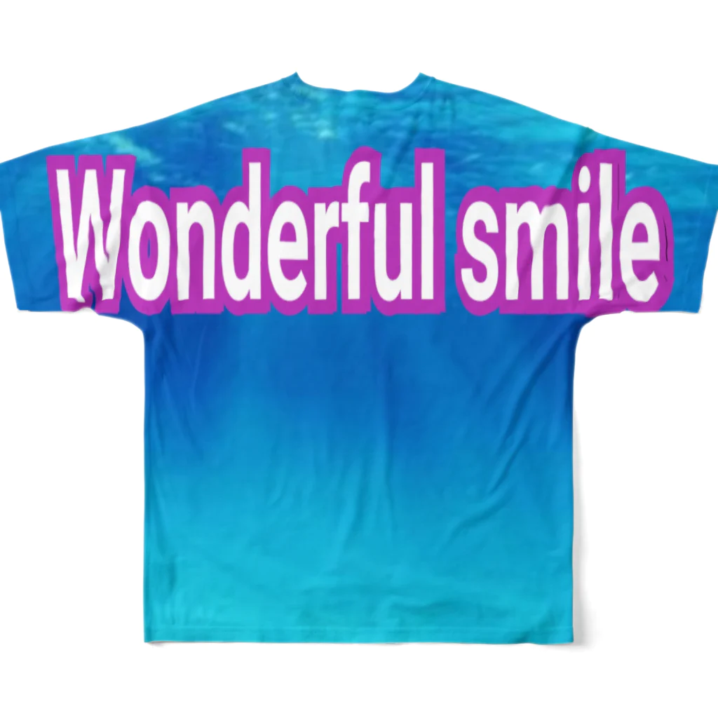 みっぴーの🎀新商品🌈Wonderful Smile & Powerシリーズ🌈 All-Over Print T-Shirt :back