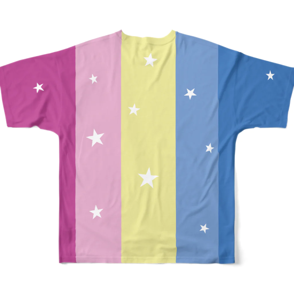 エフリリーカのColorful and funny pictures  All-Over Print T-Shirt :back