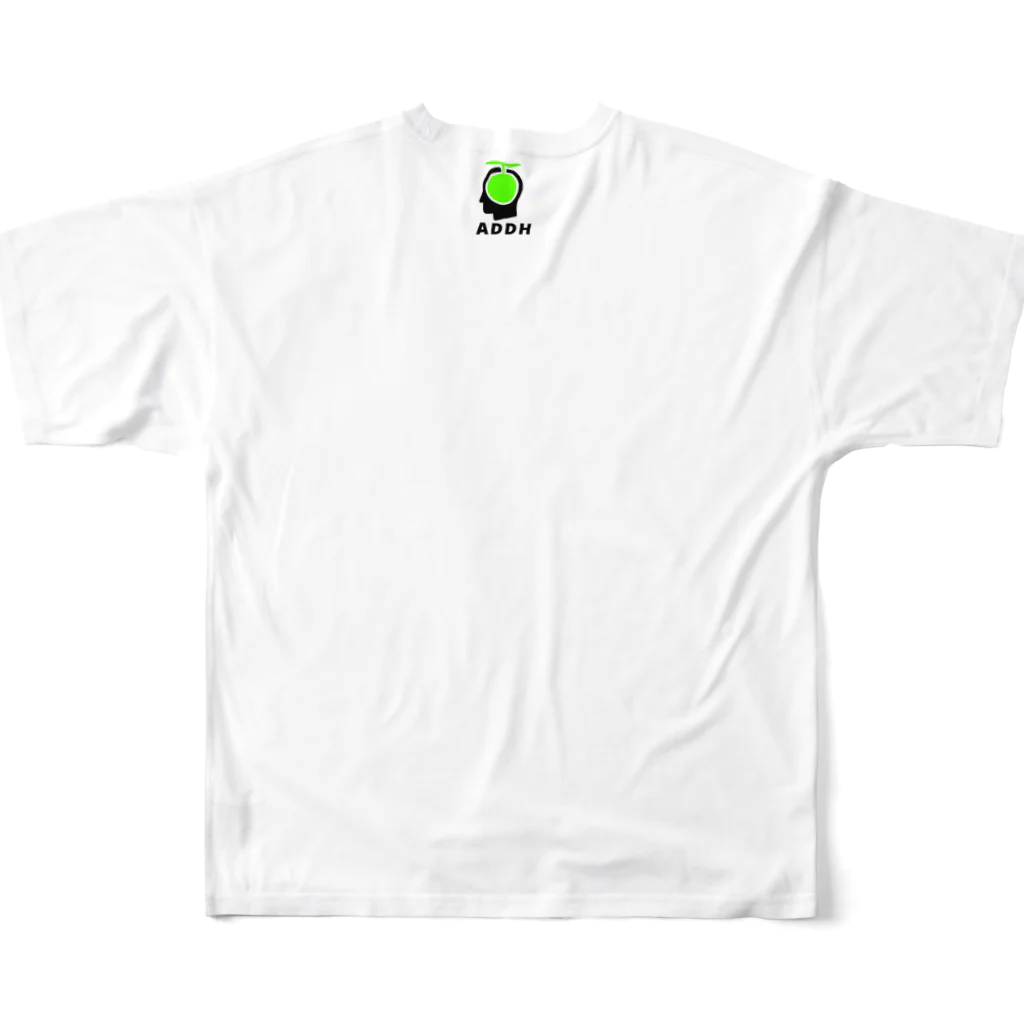 ADD Humanの_Play Work_ add Human Tshirt  All-Over Print T-Shirt :back