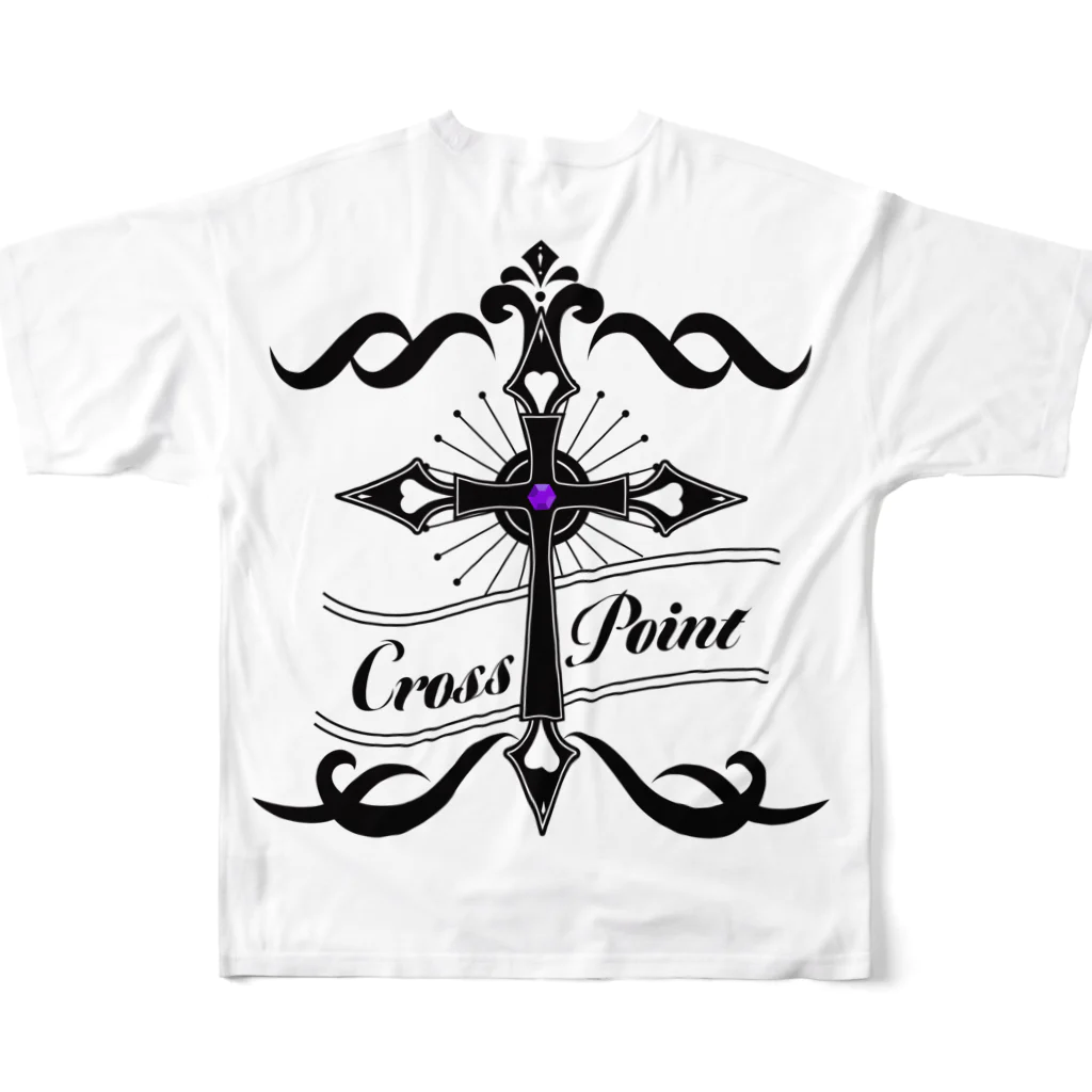 Bar Cross PointのBar Cross Point グッズ All-Over Print T-Shirt :back