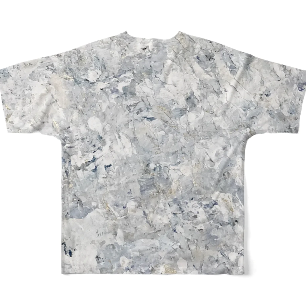 rilybiiのGrayishblue All-Over Print T-Shirt :back