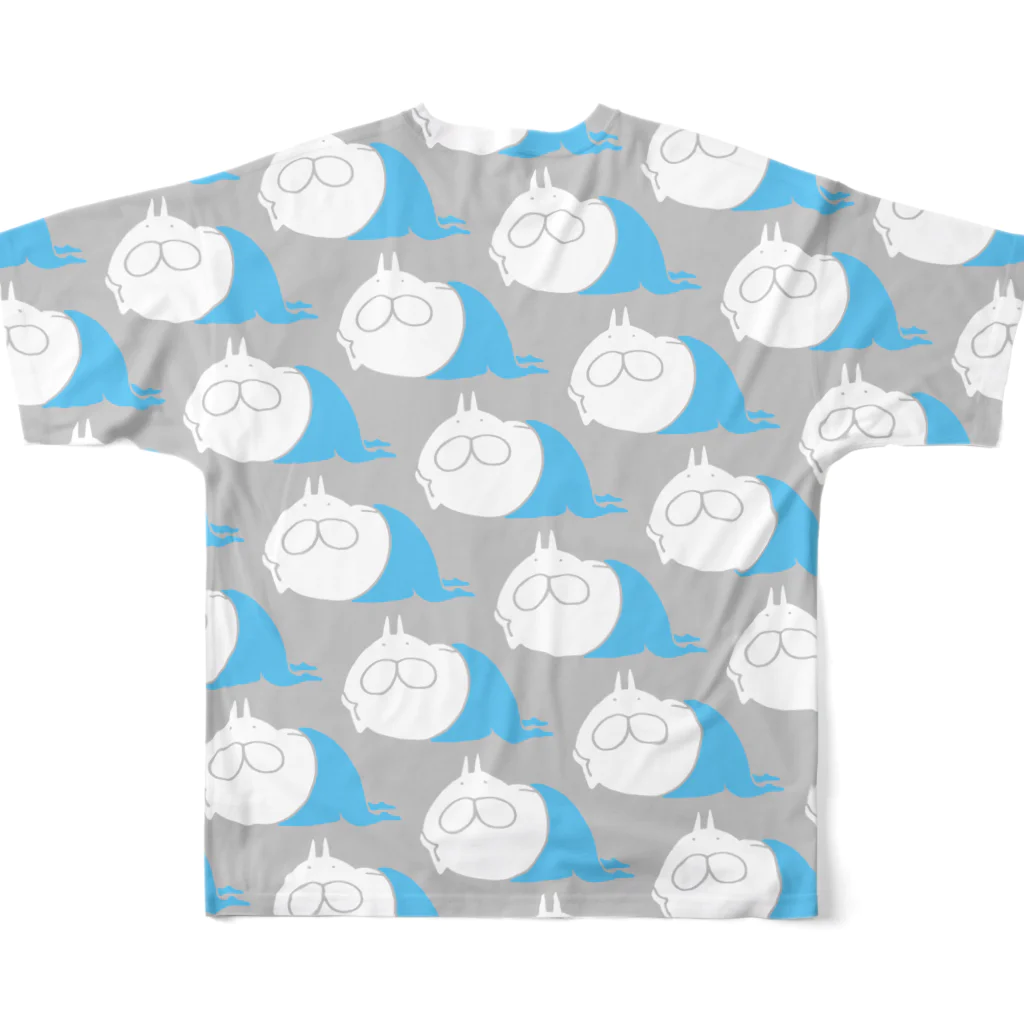 くらきち ONLINE SHOPのねこタイツ ソーダ フルグラフィックTシャツの背面