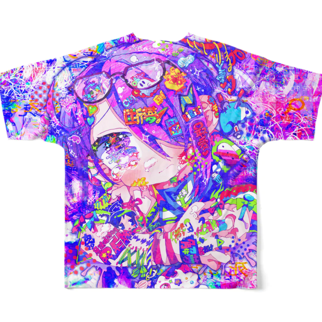 めくじろの理性が眠れば… All-Over Print T-Shirt :back