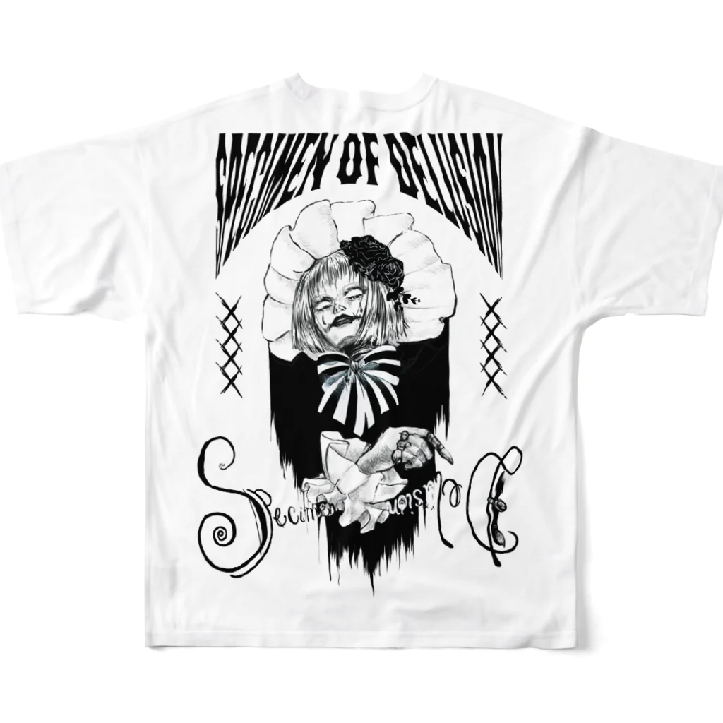 Specimen of Delusionの虚妄の道化師 All-Over Print T-Shirt :back