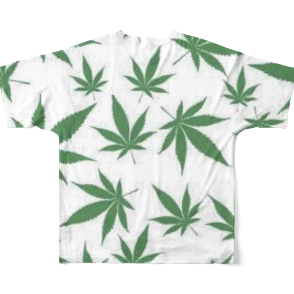 🌿のmarijuanaTシャツ フルグラフィックTシャツの背面