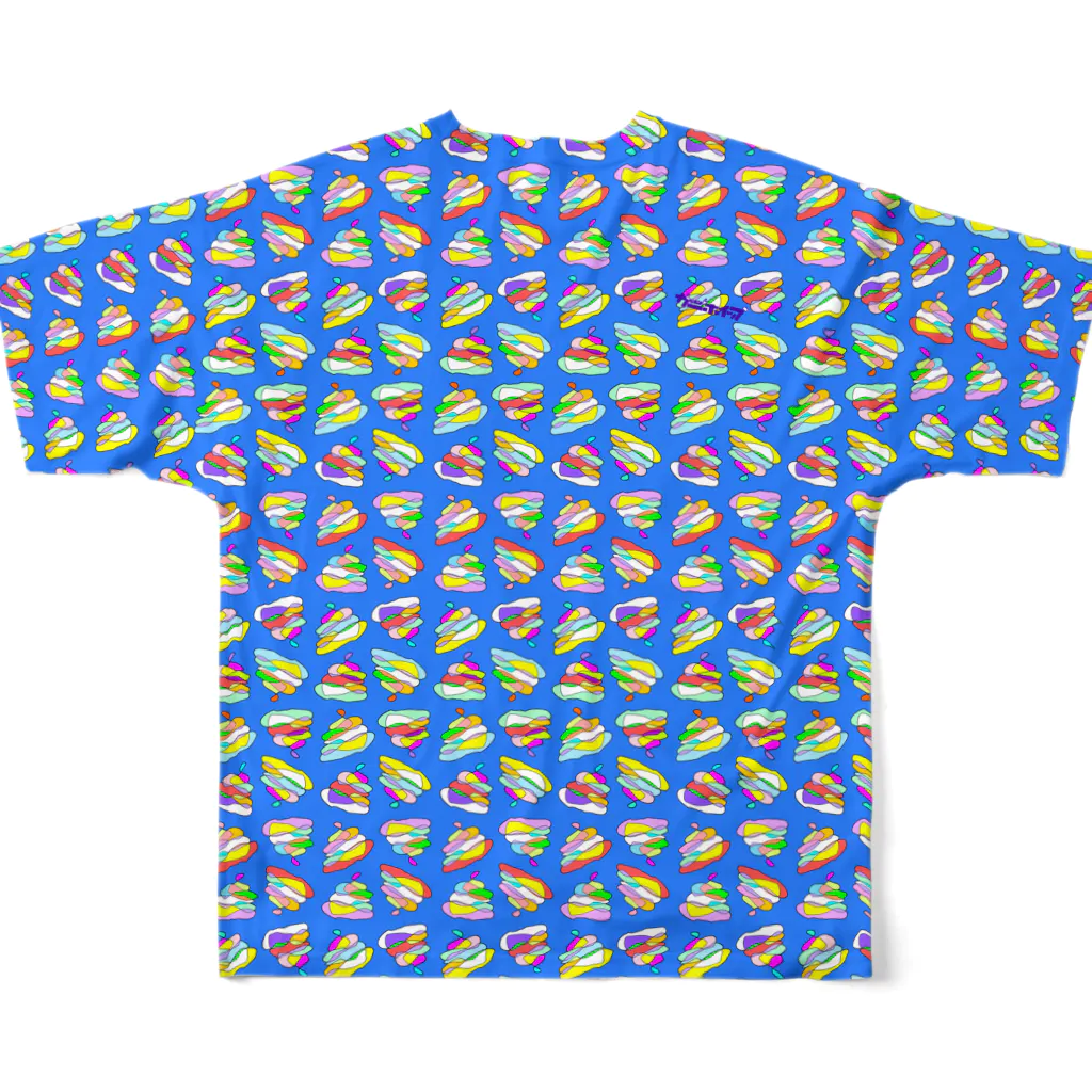 カニホイップのかすてぃあ All-Over Print T-Shirt :back