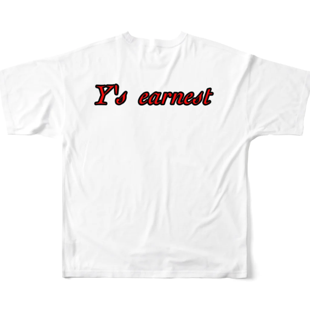 Y's earnestのY's フルグラフィックTシャツの背面
