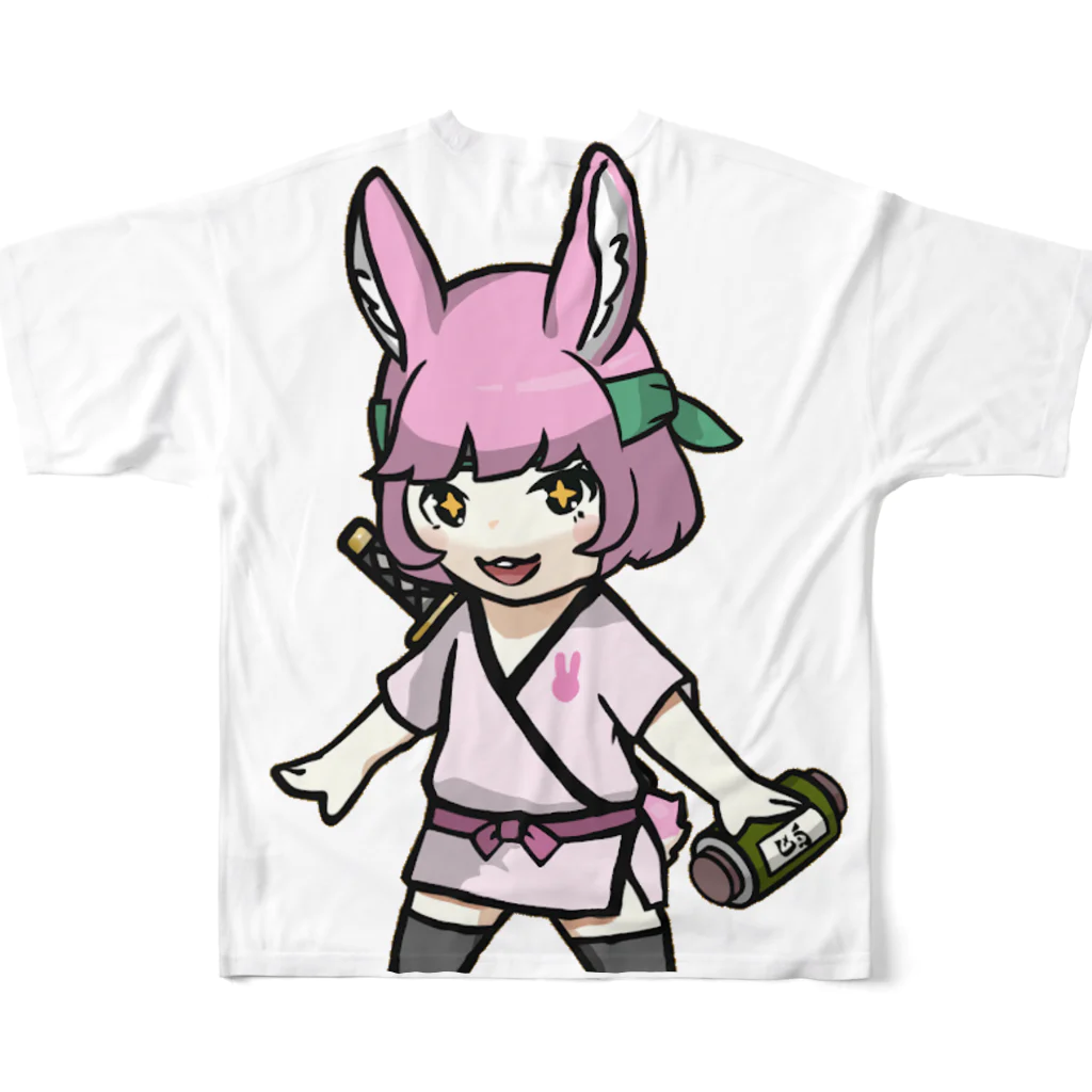 CHIKUSHOのCryptoNinja Tシャツ フルグラフィックTシャツの背面