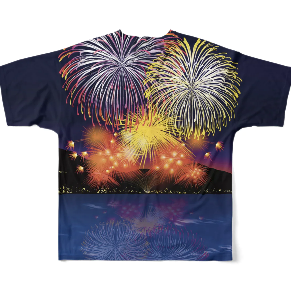 shigeruの打ち上げ花火 All-Over Print T-Shirt :back