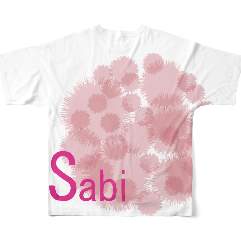 honey-designのSabi フルグラフィックTシャツの背面