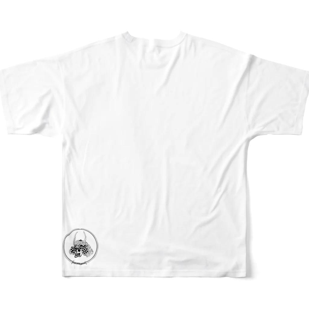 joefoockの骨武者 All-Over Print T-Shirt :back