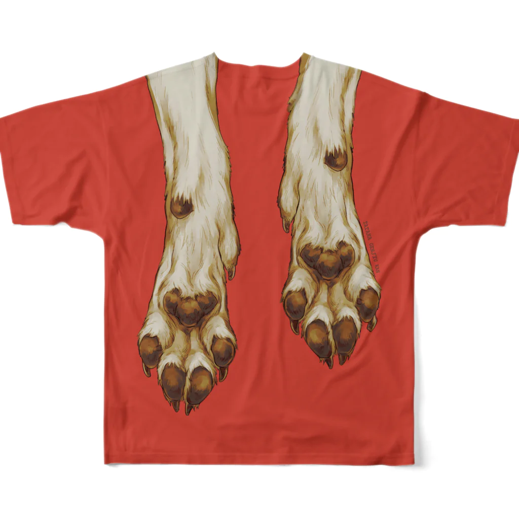 タタナ幻獣館のLupus Limbs (little red) All-Over Print T-Shirt :back