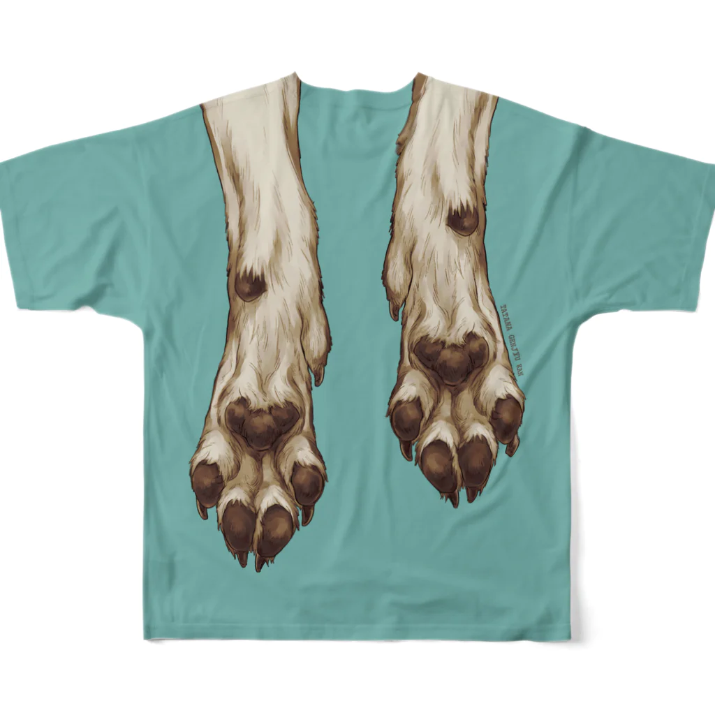 タタナ幻獣館のLupus Limbs (chocolate mint) フルグラフィックTシャツの背面
