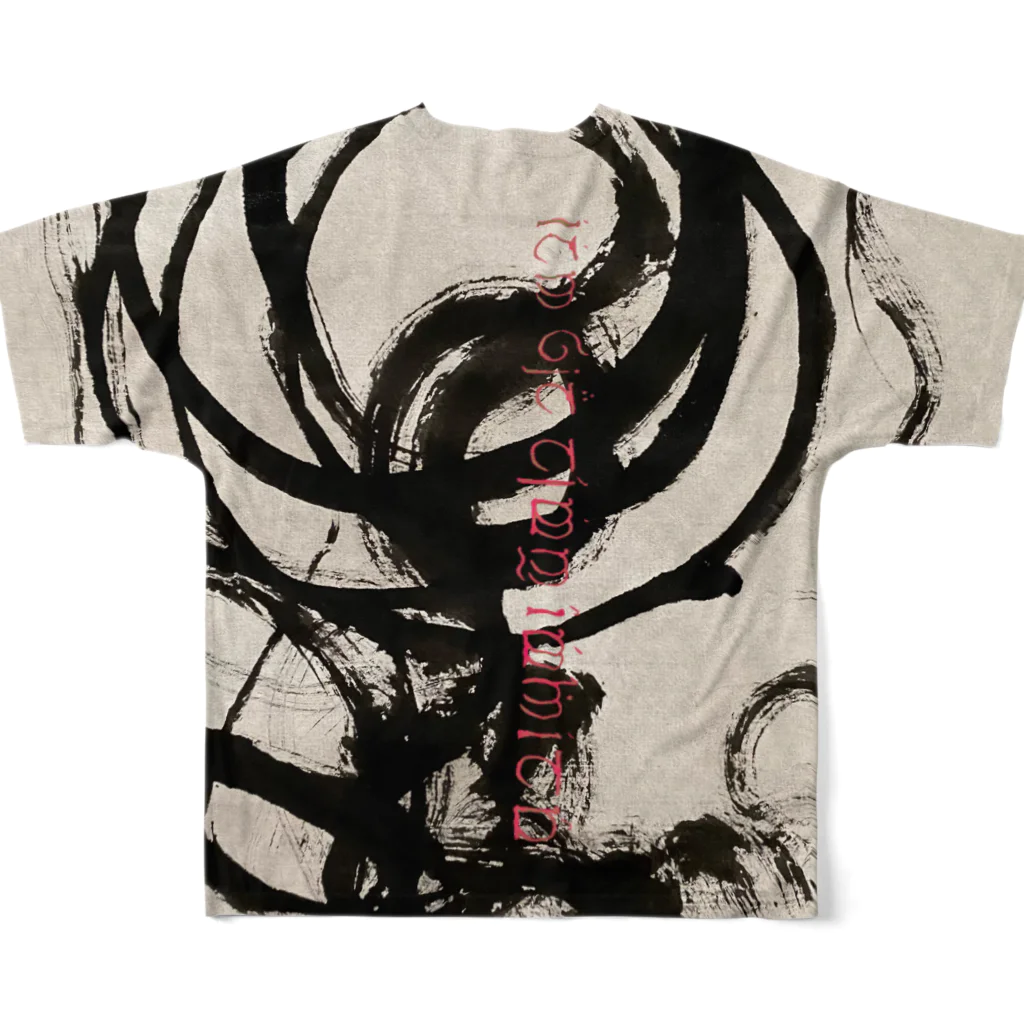 瞑書家　好朶かおりの星 All-Over Print T-Shirt :back