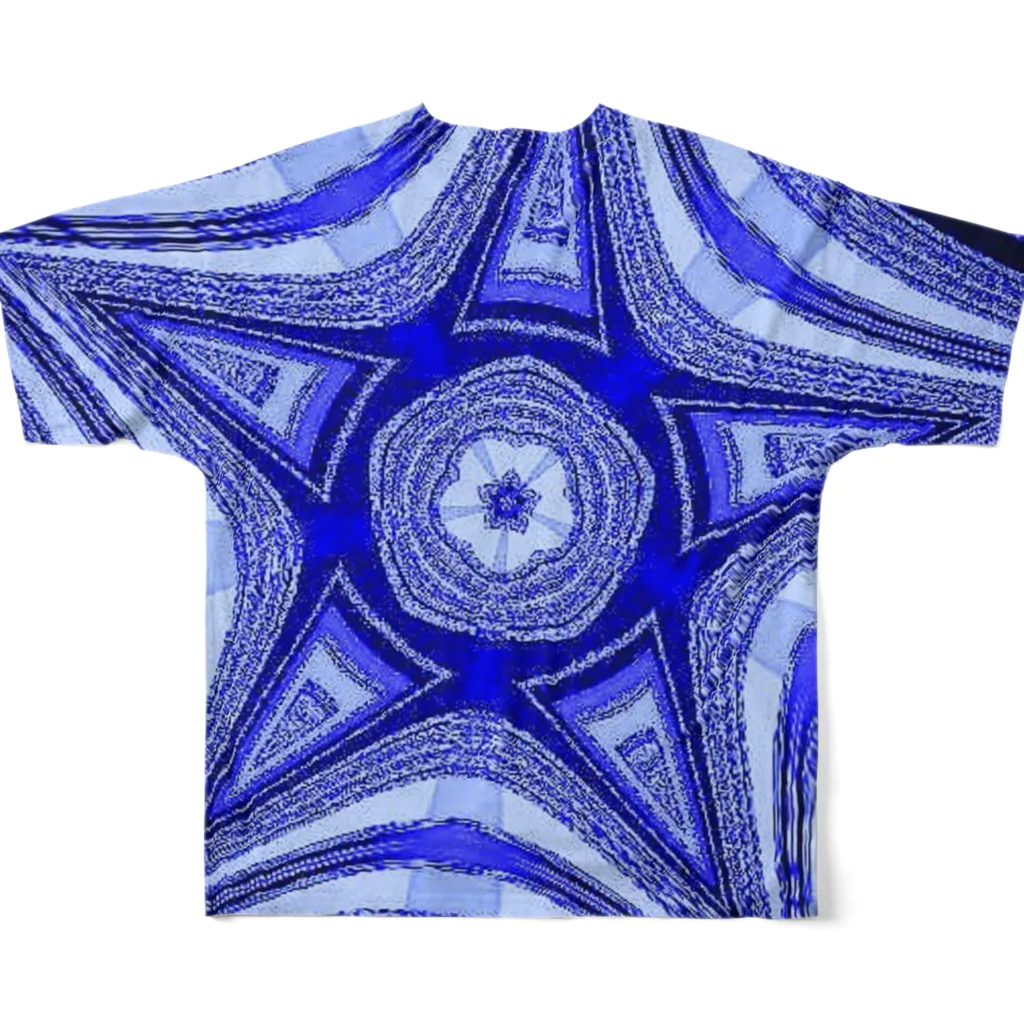 Anna’s galleryのBlue Star フルグラフィックTシャツの背面