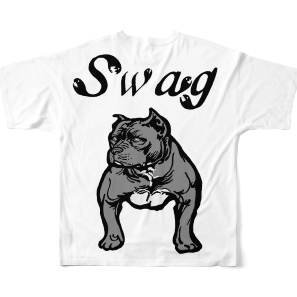 SwagのPitbull Swag フルグラフィックTシャツの背面