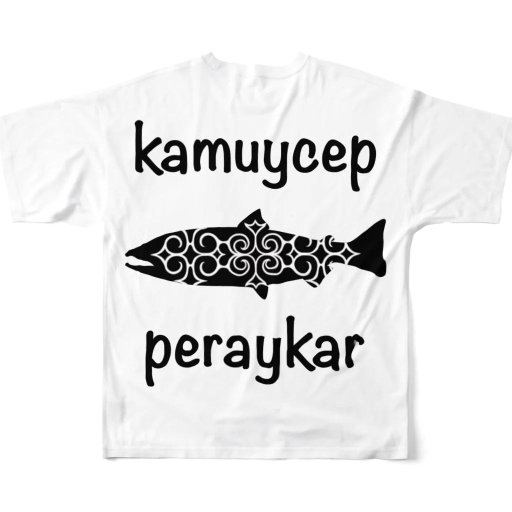 MONMONのkamuy cep peraykar フルグラフィックTシャツの背面