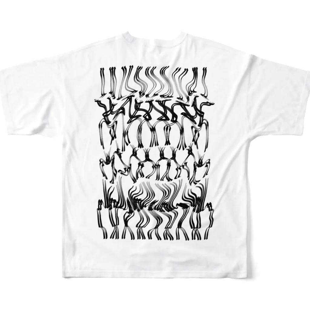 謎モノ店のためしがき All-Over Print T-Shirt :back