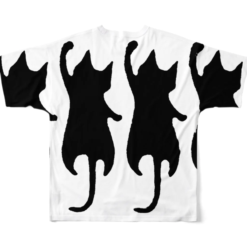 catmanの保護ネコ戦隊catman All-Over Print T-Shirt :back