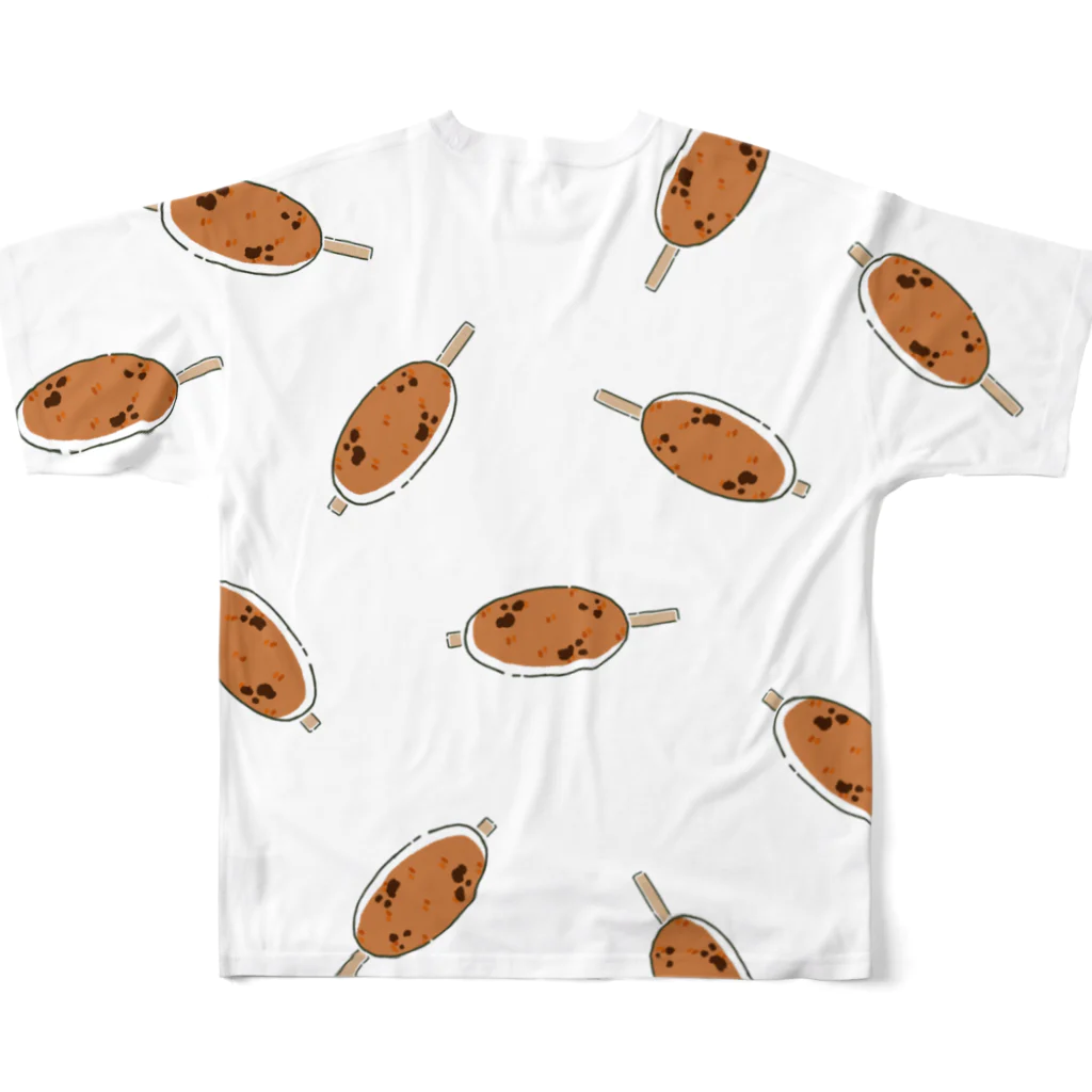 cocoの五平餅　いっぱい All-Over Print T-Shirt :back