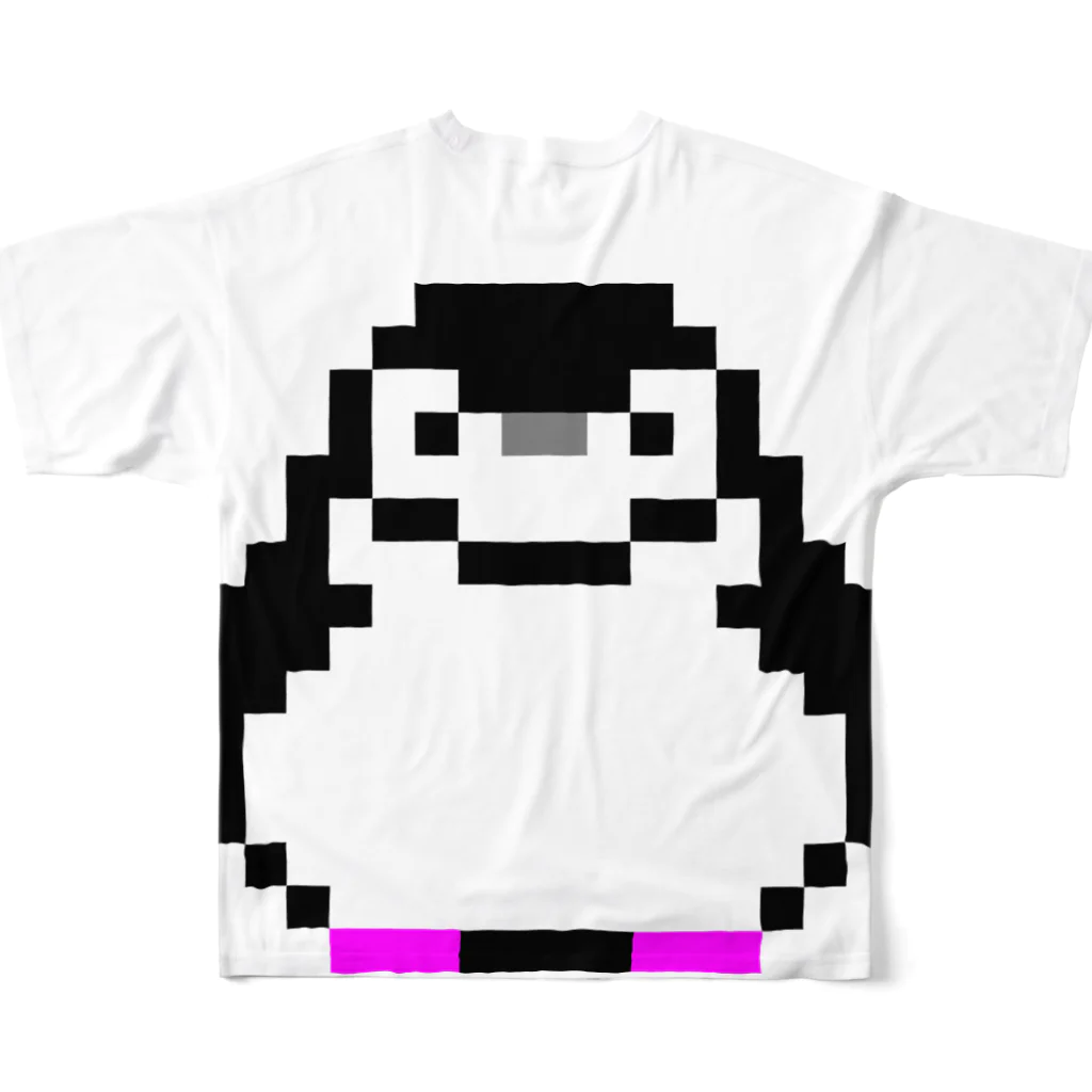 ヤママユ(ヤママユ・ペンギイナ)の16bit Higepen フルグラフィックTシャツの背面