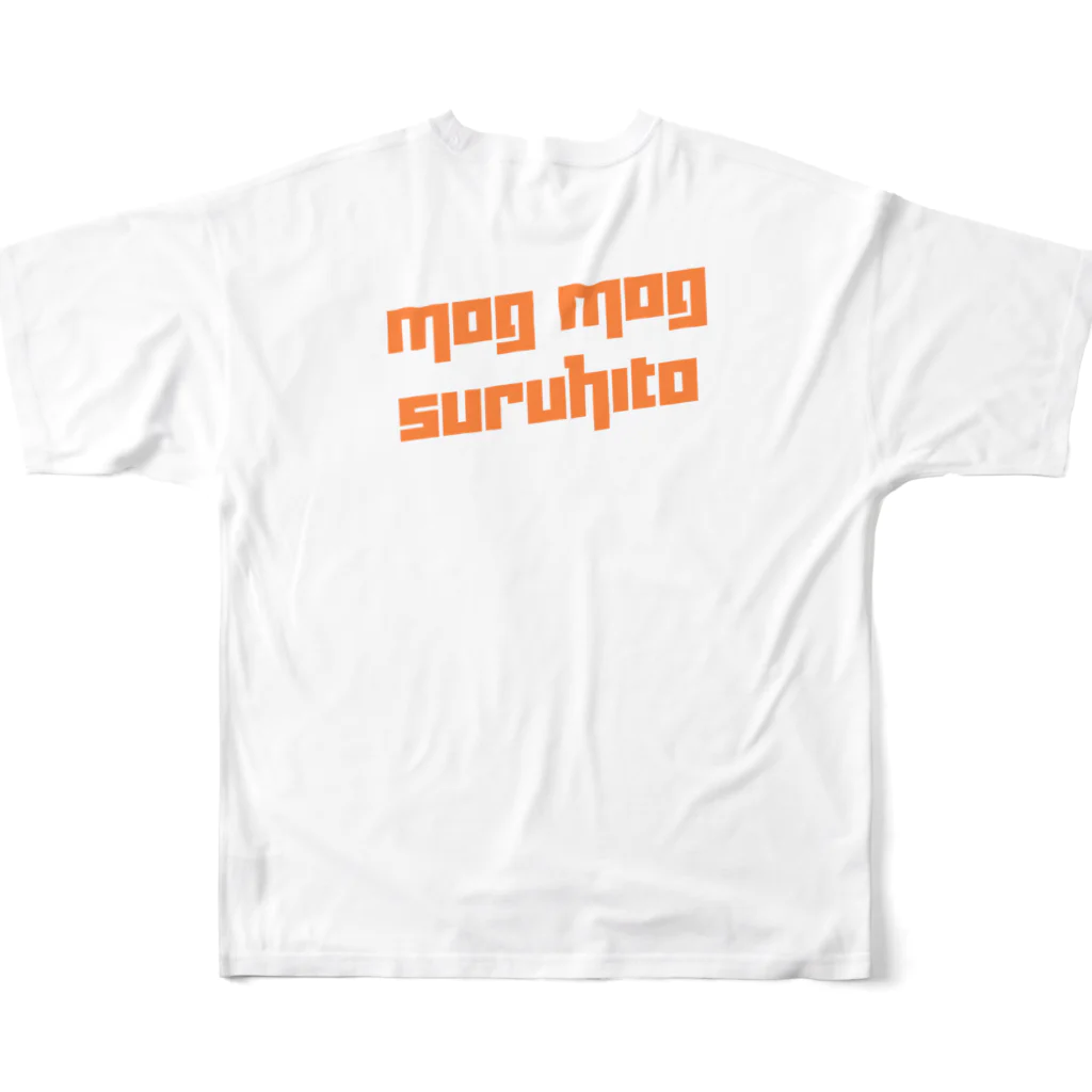 うらめし屋　の架空店舗シリーズ　ステーキMOGMOG フルグラフィックTシャツの背面