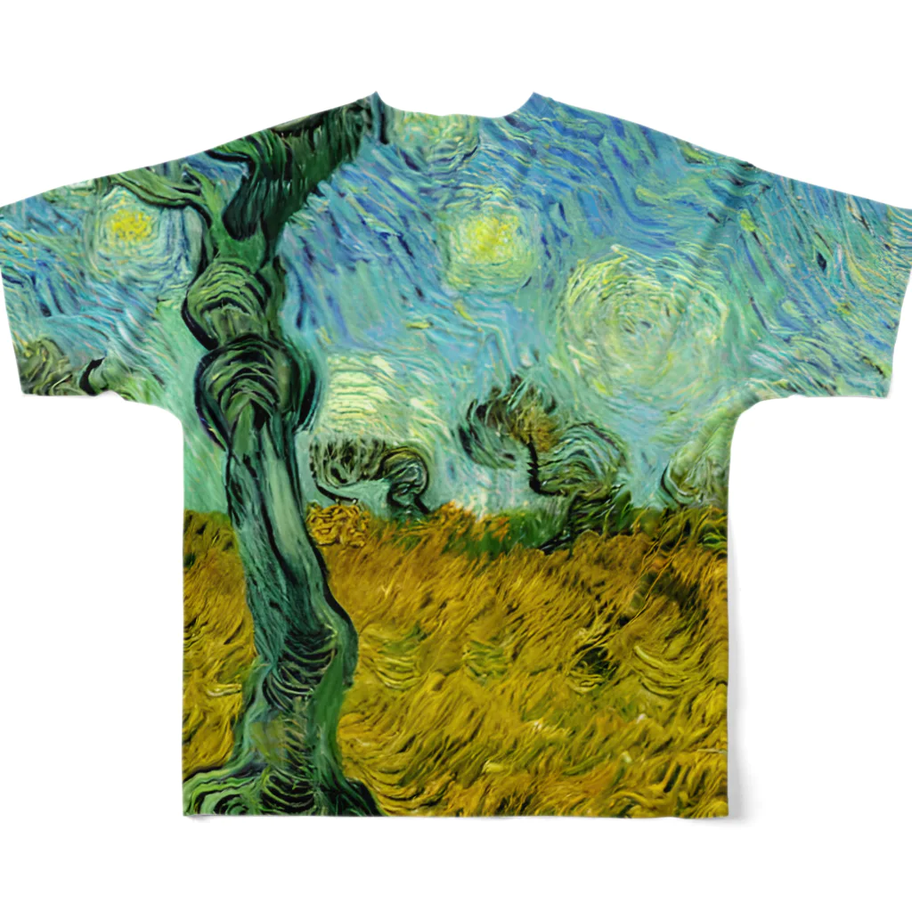 ゴッホの木のゴッホの木#12 フルグラフィックTシャツの背面
