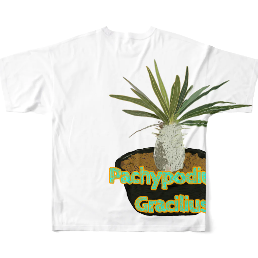 momoのPachypodium Gracilius All-Over Print T-Shirt :back