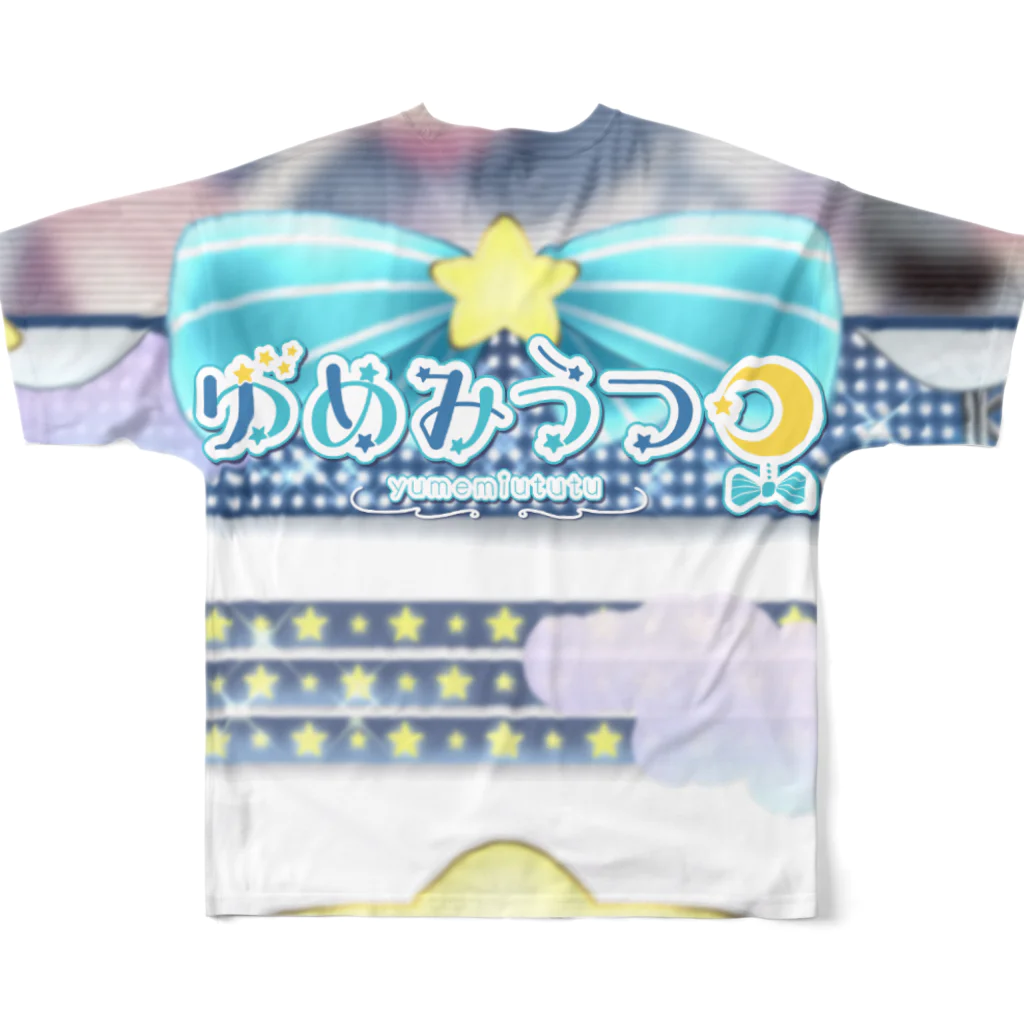 ゆめみうつつ🌠💭個人Vtuberのゆめみうつつバーン！Tシャツ フルグラフィックTシャツの背面