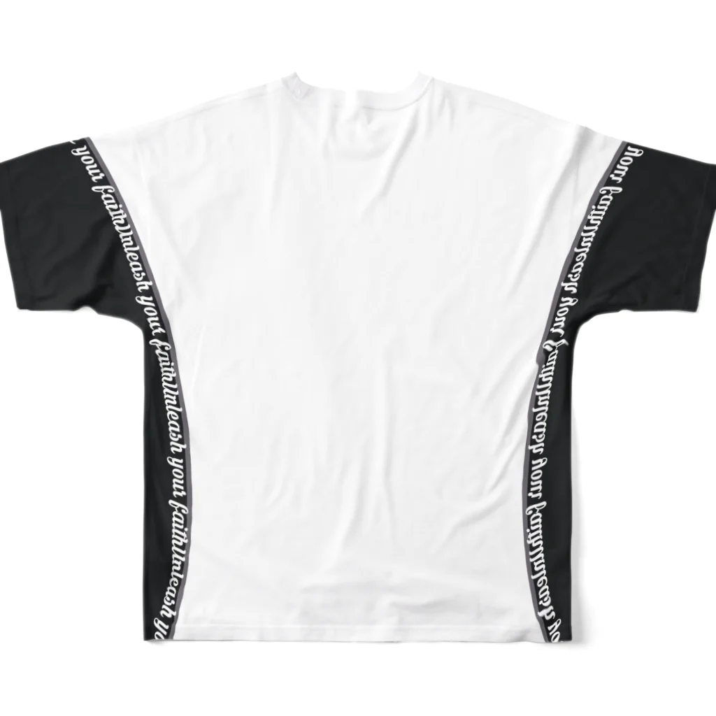 SOULBLAMEのOVAL G-BLACK TEE フルグラフィックTシャツの背面