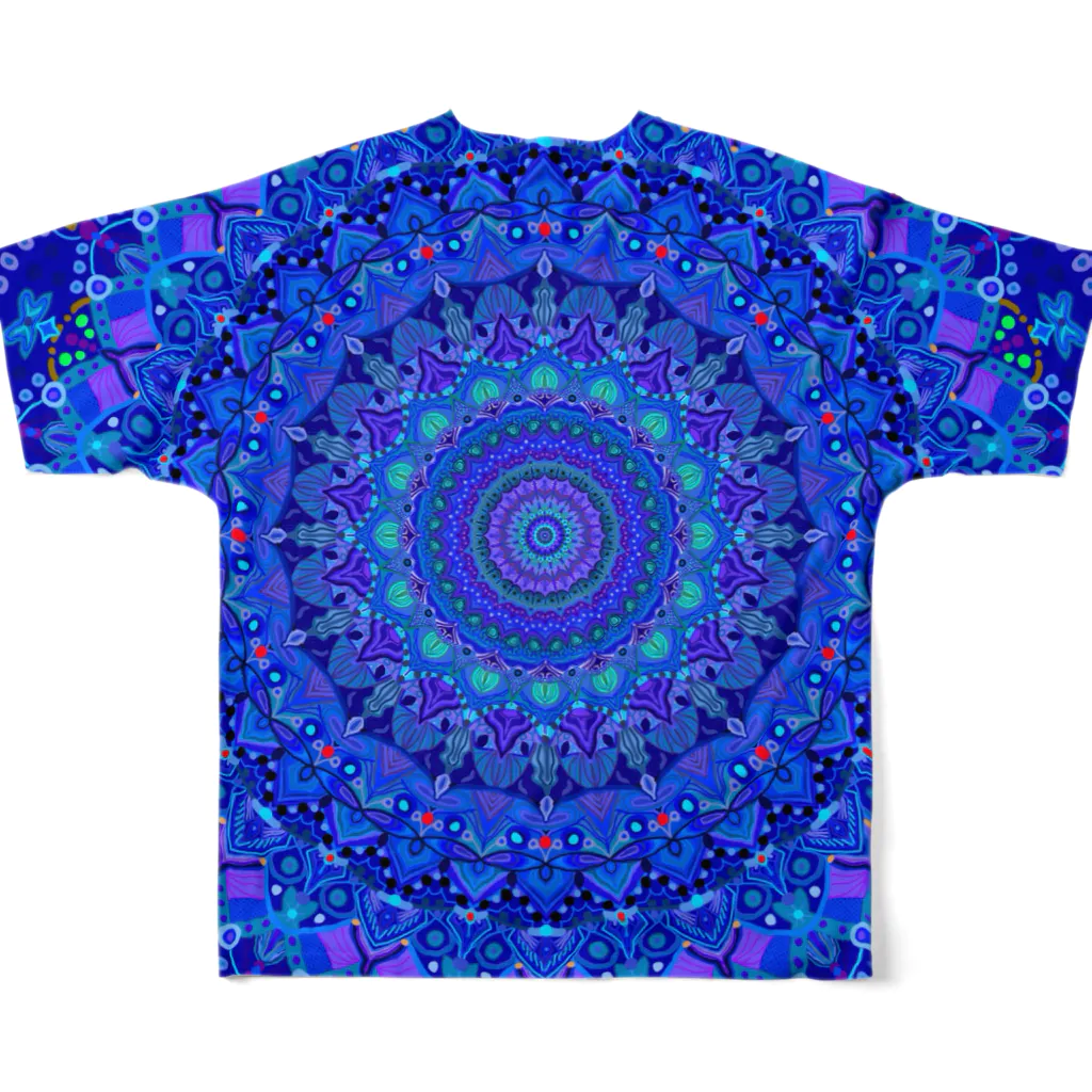 MANDALA屋のlapis lazuli フルグラフィックTシャツの背面