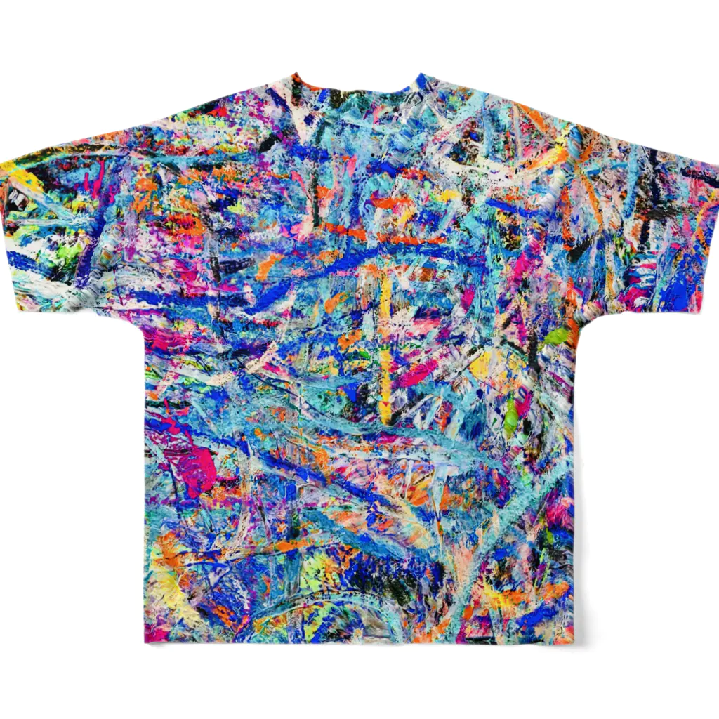 mikoのあけびとさんま All-Over Print T-Shirt :back