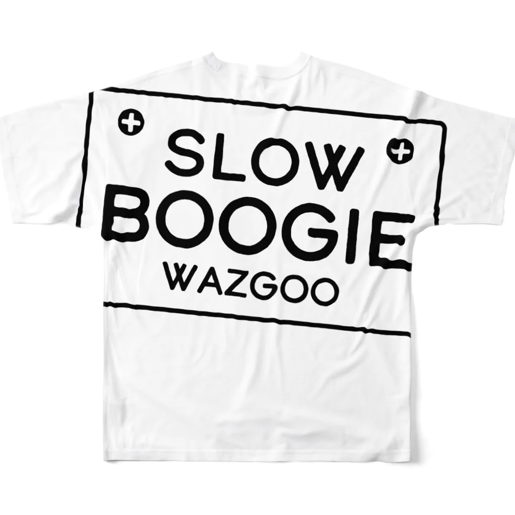 wazgoo official shopのSLOW BOOGIE All-Over Print T-Shirt :back